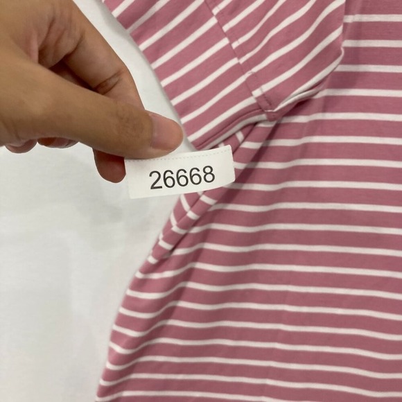 Jane and Delancey Top sz 2X Striped Button Accents Stretch Comfy Relaxed Casual - Picture 10 of 10